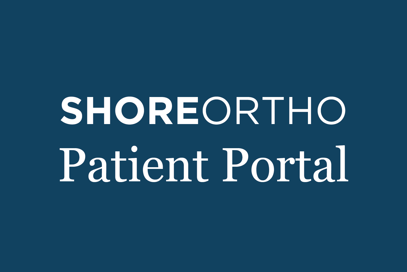 Shore Ortho Patient Portal